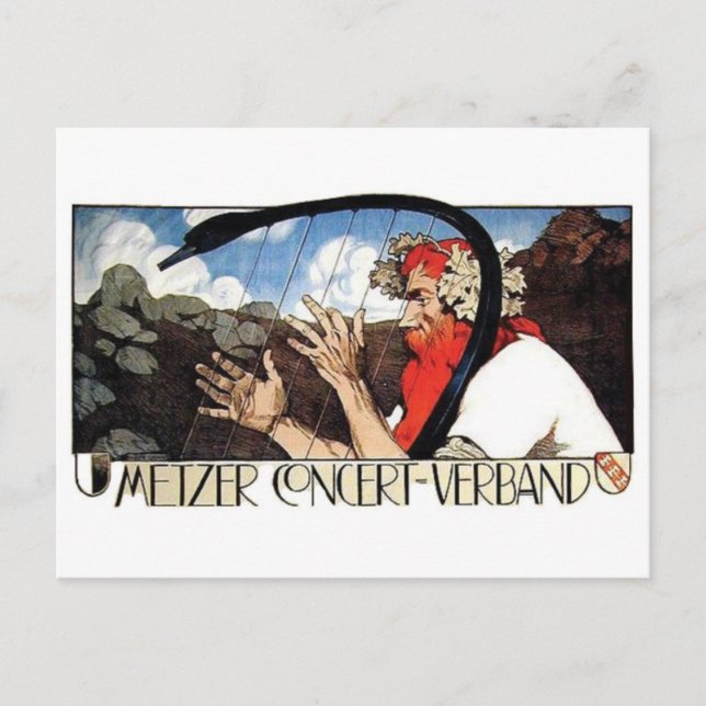 Vintage Ad Poster Postkarte (Vorderseite)