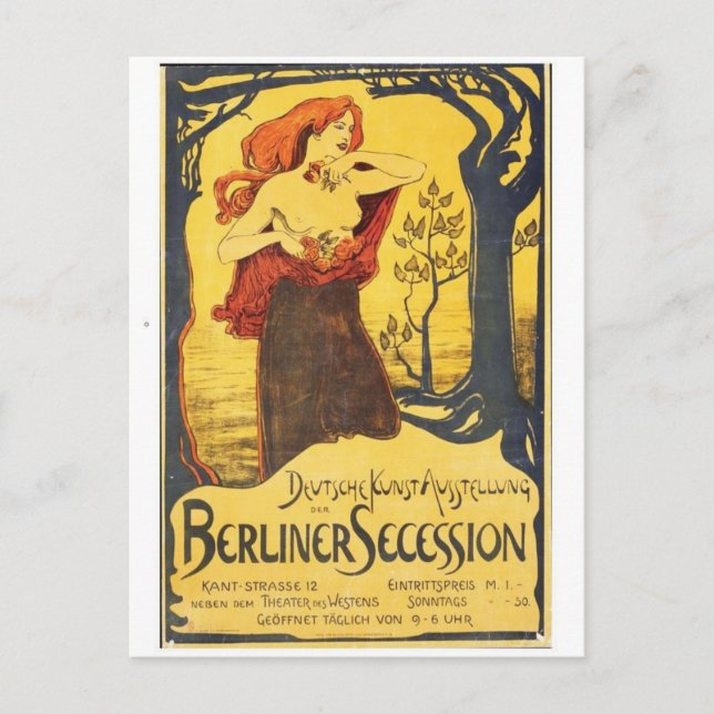 Vintage Ad Poster Postkarte (Vorderseite)