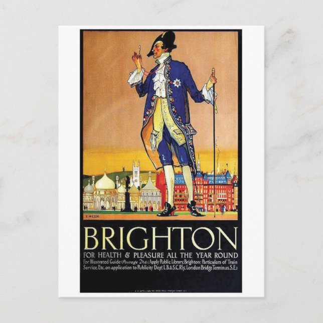 Vintage Ad Poster Postkarte (Vorderseite)