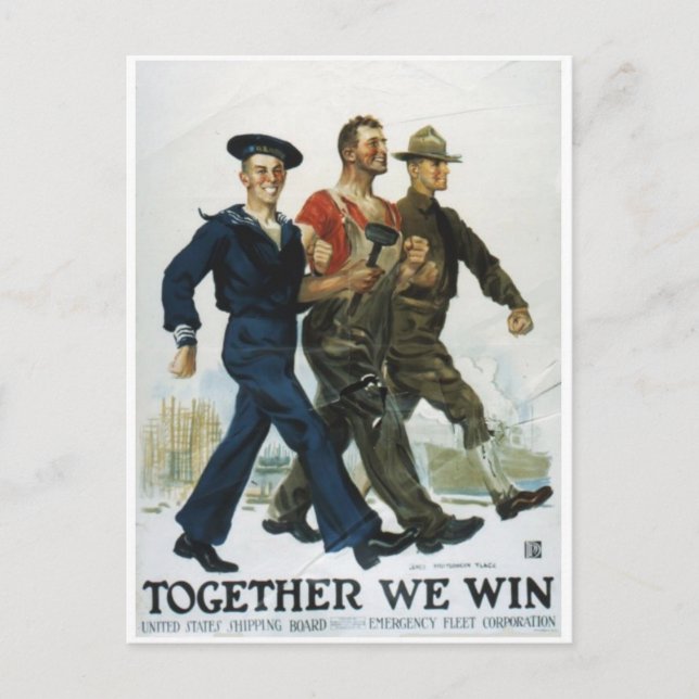 Vintage Ad Poster Postkarte (Vorderseite)