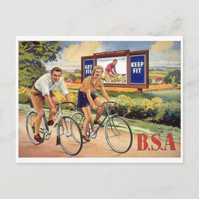 Vintage Ad Poster Postkarte (Vorderseite)