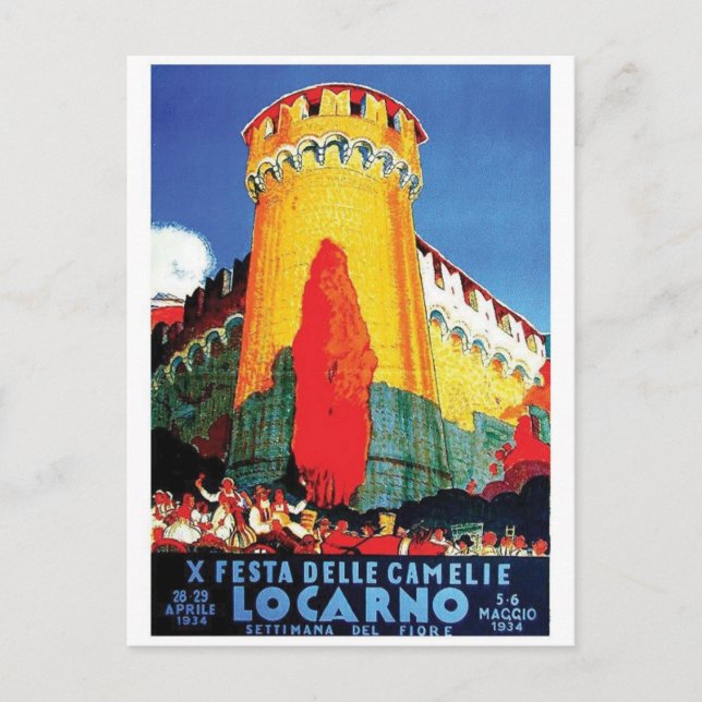 Vintage Ad Poster Postkarte (Vorderseite)