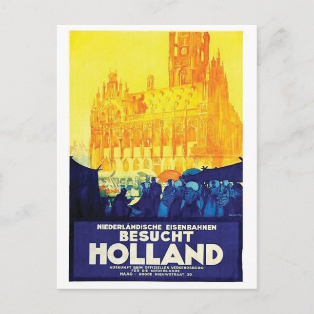 Vintage Ad Poster Postkarte (Vorderseite)