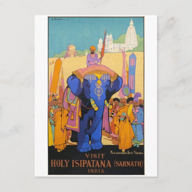 Vintage Ad Poster Postkarte (Vorderseite)