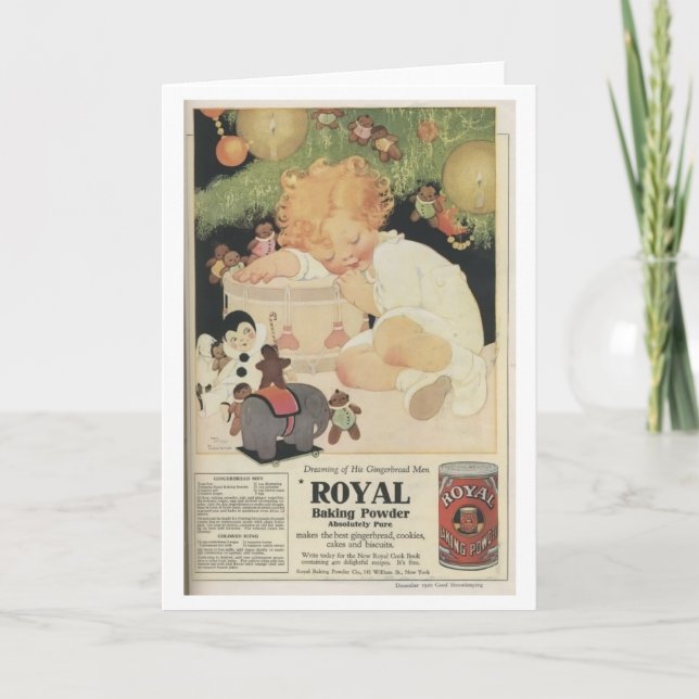 Vintage Ad - Royal Baking Powder Feiertagskarte (Vorderseite)