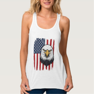 Vintage-Adler-Amerikanische-Flagge-Patriotisches-S Tank Top