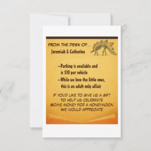 Vintage Adventure Wedding Information Card v2 Einladung