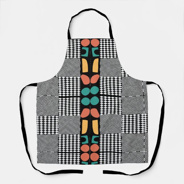 Vintage Aesthetic absract pattern Schürze (Vorderseite)