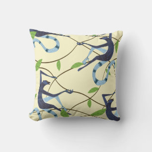 Vintage Affen Metalldruck Kissen