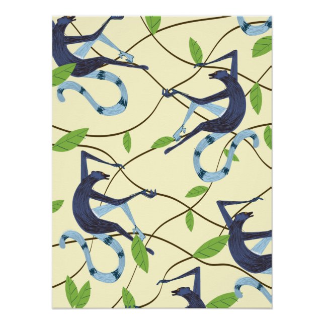 Vintage Affen Poster (Vorderseite)