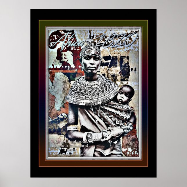Vintage Afrika 1820 Poster (Vorne)