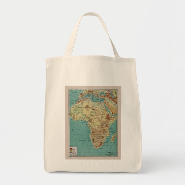 Vintage Afrika-Tasche Tragetasche (Vorne)