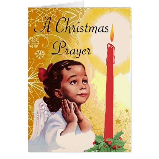 Vintage afrikanische amerikanische Weihnachtskarte Karte