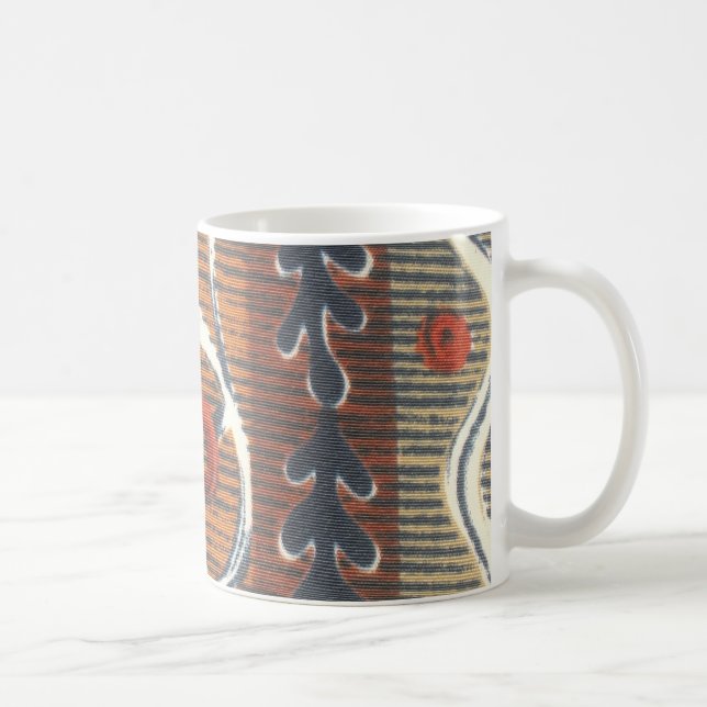 Vintage afrikanische Motist Art Print Kaffeetasse (Rechts)