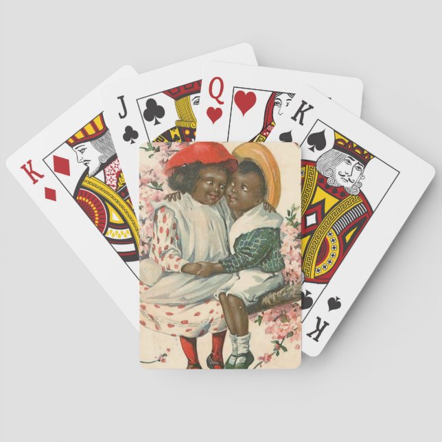 Vintage Afroamerikaner Spielkarten (Rückseite)