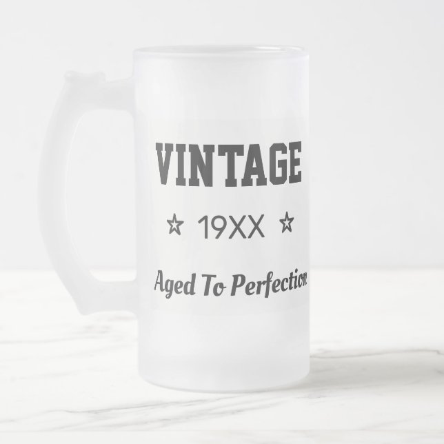 Vintage Âgé À Perfection Mug (Gauche)