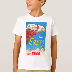 Vintage ägyptische Luftreisewerbung T-Shirt