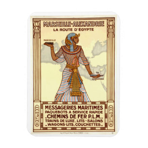 Vintage Ägyptische Reisekarte Magnet