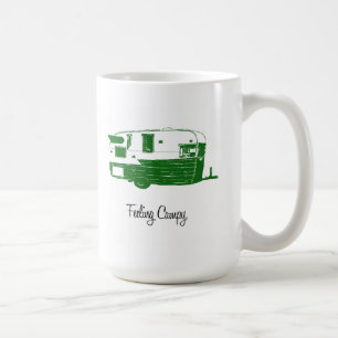 Vintage Airflyte Campings-Anhänger-Tasse Kaffeetasse