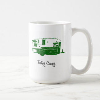 Vintage Airflyte Campings-Anhänger-Tasse Kaffeetasse