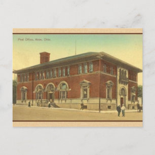 Vintage Akron Ohio Post Postkarte