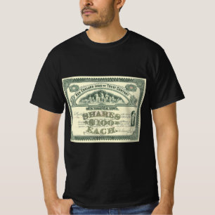 Vintage-Aktienzertifikat Unternehmensfinanzierung T-Shirt