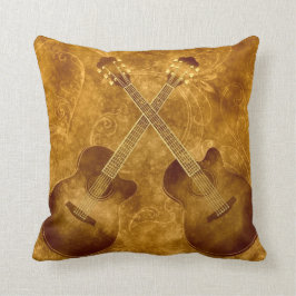 Vintage akustische Gitarren Kissen