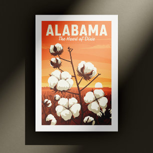 Vintage Alabama Postkarte
