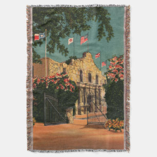 Vintage Alamo-Wurfdecke Decke