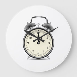 Vintage Alarm Clock Große Wanduhr