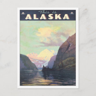 Vintage Alaska Postkarte