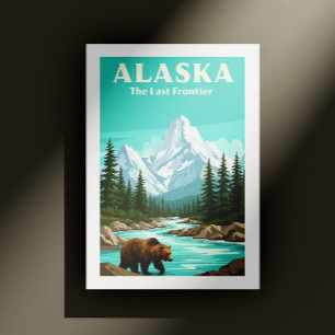 Vintage Alaska Postkarte
