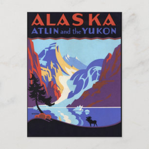 Vintage Alaska Postkarte