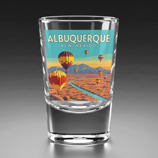 Vintage Albuquerque New Mexico Schnapsglas (Von Creator hochgeladen)