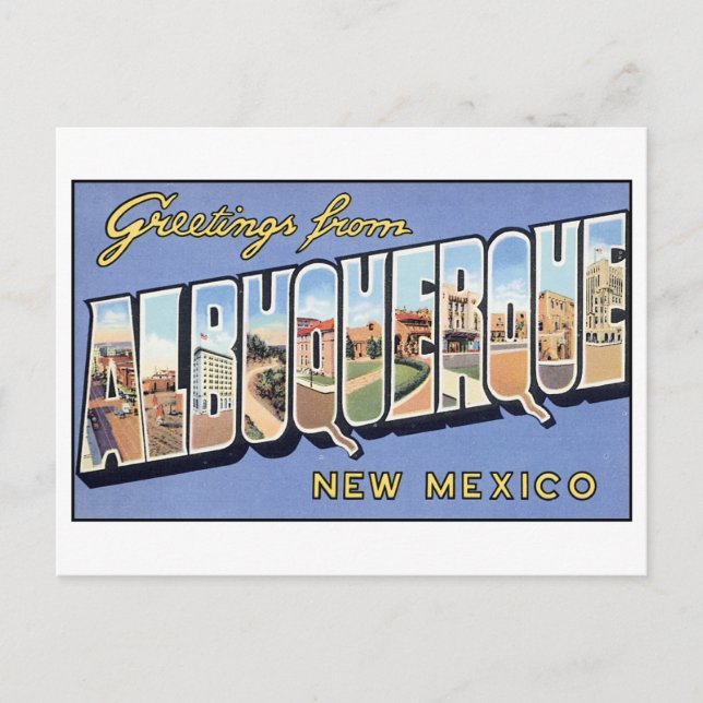 Vintage Albuquerque Postcard Postkarte (Vorderseite)