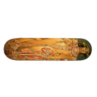 Vintage Alfons M. Mucha Skateboard