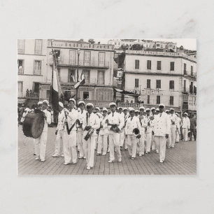 Vintage Algerien Philippeville Stadtband, 1930er J Postkarte