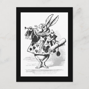 Vintage Alice au pays des merveilles Carte postale