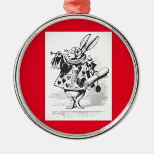 Vintage Alice au pays des merveilles Ornement lapi