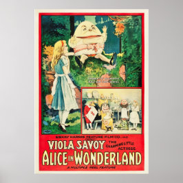 Vintage Alice im Wunderland 1915 Hollywood-Film Poster