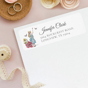 Vintage Alice im Wunderland Alice mit einer Krone