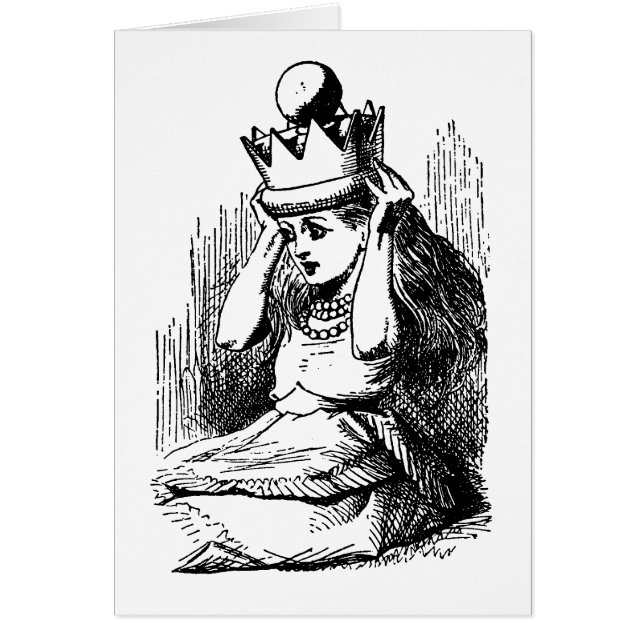Vintage Alice im Wunderland, Alice w Queen's Crown (Vorne)