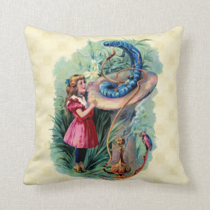 Vintage Alice im Wunderland American MoJo Kissen