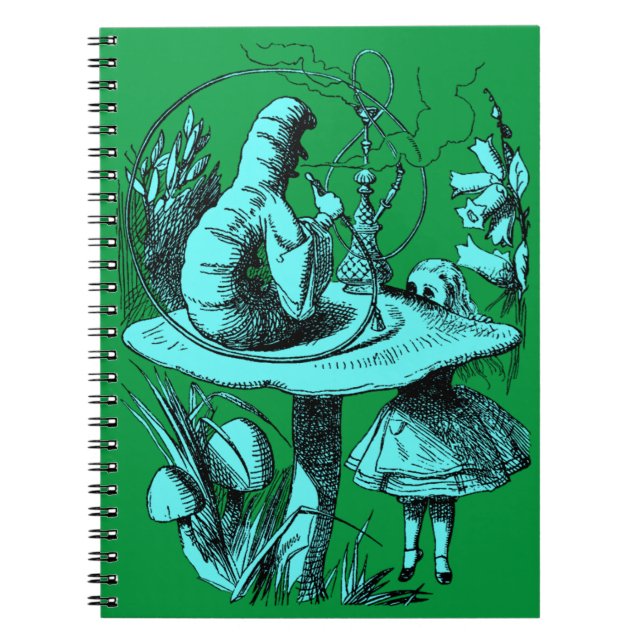 Vintage Alice im Wunderland Centipede Notizblock (Vorderseite)