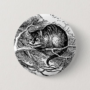 Vintage Alice im Wunderland, Cheshire Cat Button