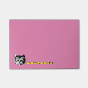 Vintage-Alice-im-Wunderland-Cheshire-Cat-Notiz Post-it Klebezettel