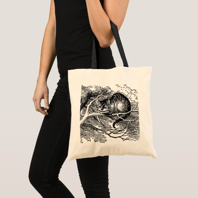 Vintage Alice im Wunderland, Cheshire Cat Tragetasche (Vorderseite (Produkt))
