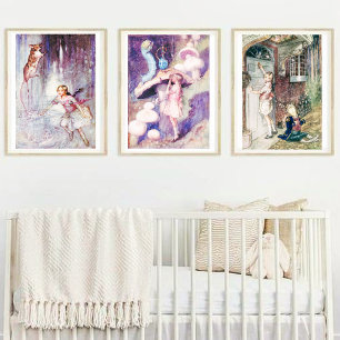 Vintage Alice im Wunderland Die Raupe Poster