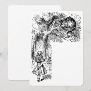 Vintage Alice im Wunderland Einladung