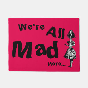 Vintage Alice im Wunderland Fußmatte